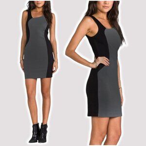BAILEY 44 Time Warp Color Block Bodycon Sheath Dress Sz Medium